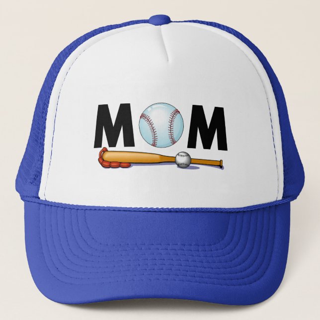 Baseball Mum Trucker Hat (Front)