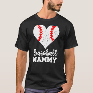 Baseball Nammy Baseball Heart Grandma Nammy T-Shirt