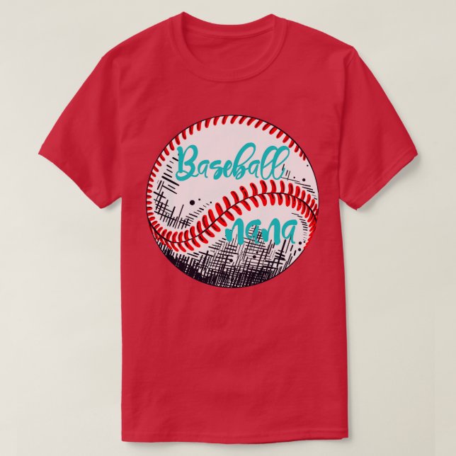 Baseball Nana Baseball Lover Gift T-Shirt (Design Front)