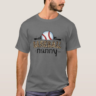 Baseball Nanny Grandma Of Baller Family That's My T-Shirt