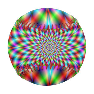 Baseball Neon Star Exploding
