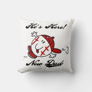 Baseball New Dad T-shirts and Gifts Cushion