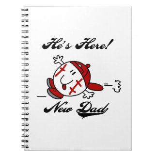 Baseball New Dad T-shirts and Gifts Notebook