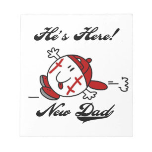 Baseball New Dad T-shirts and Gifts Notepad