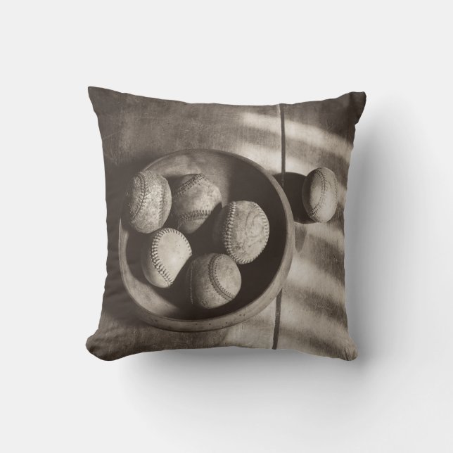 Baseball Nostalgia - Baseballs Cushion (Front)