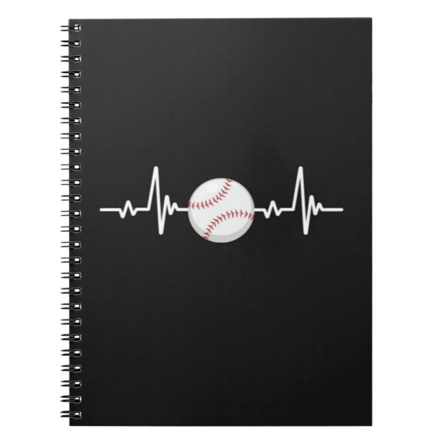 Baseball Notebook Sport Balls Player Team Athletic (Front)