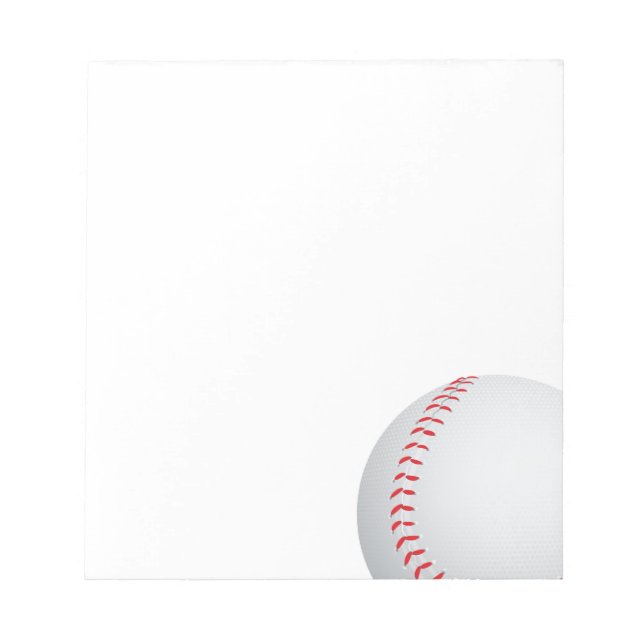 Baseball Notepad (Front)