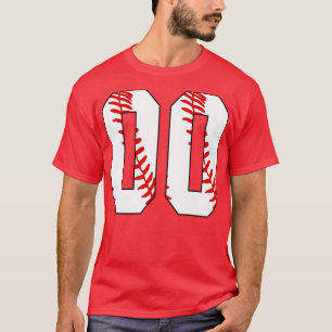 Baseball Number 00 00 Baseball Jersey Favourite P T-Shirt