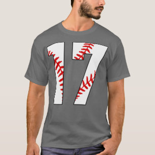 Baseball Number 17 17 Baseball  Jersey Favourite P T-Shirt