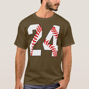 Baseball Number 24 24 Baseball Jersey Favourite P T-Shirt