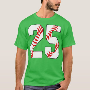 Baseball Number 25 25 Baseball Jersey Favourite P T-Shirt
