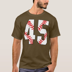 Baseball Number 45 45 Baseball  Jersey Favourite P T-Shirt