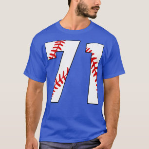 Baseball Number 71 71 Baseball Jersey Favourite P T-Shirt