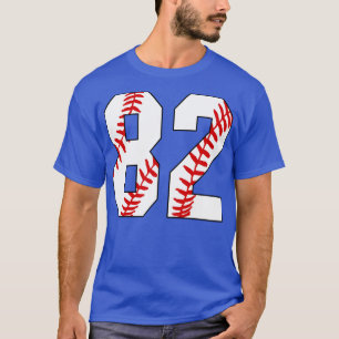 Baseball Number 82 82 Baseball Jersey Favourite P T-Shirt