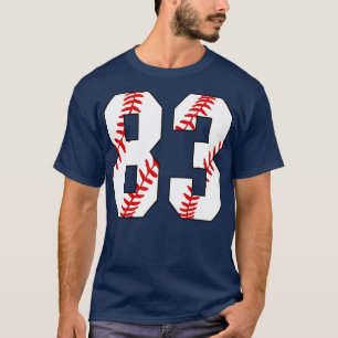 Baseball Number 83 83 Baseball  Jersey Favourite P T-Shirt