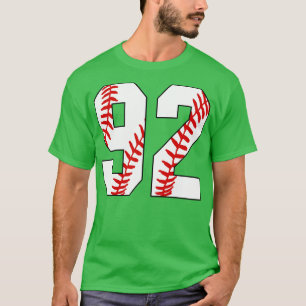 Baseball Number 92 92 Baseball  Jersey Favourite P T-Shirt