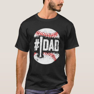 Baseball Number One Daddy Son Baseball Father s Da T-Shirt