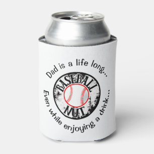 Baseball nut can cooler