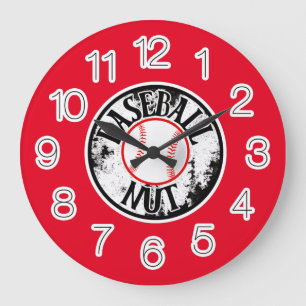Baseball nut  large clock