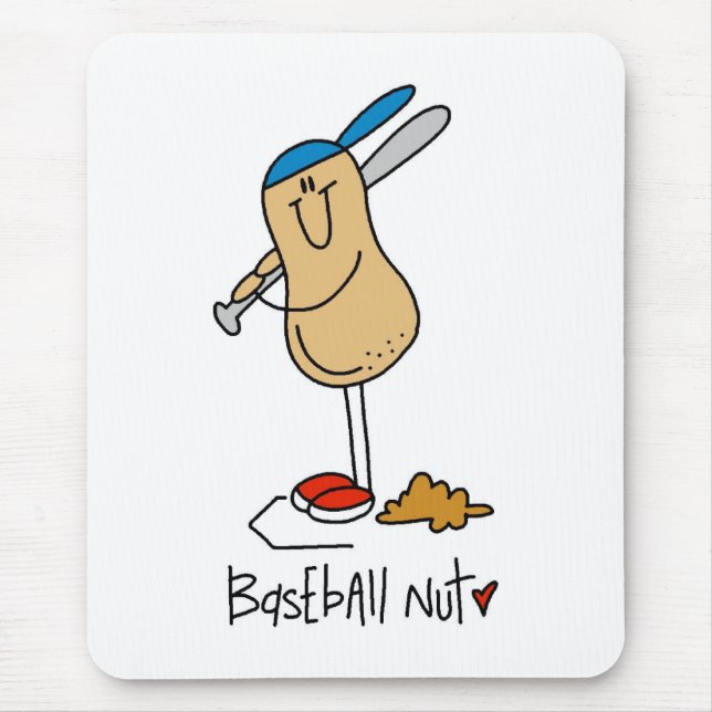 Baseball Nut Mouse Mat (Front)