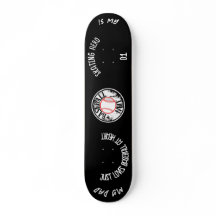 Baseball nut  skateboard