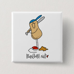 Baseball Nut T-shirts and Gifts 15 Cm Square Badge