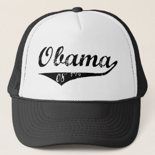 Baseball Obama 08 Trucker Hat