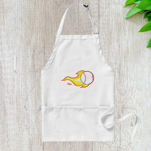 Baseball On Fire Standard Apron
