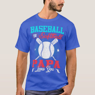 Baseball Or Softball Announcement Gender Reveal Pa T-Shirt