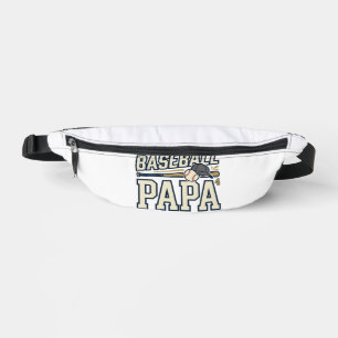 Baseball Papa Vintage Engraving Shirt Design_1 Bum Bags