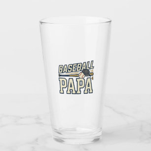 Baseball Papa Vintage Engraving Shirt Design_1 Glass