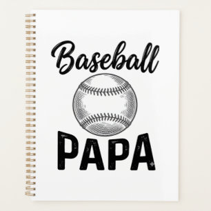 Baseball Papa Vintage Engraving Shirt Design_1 Planner