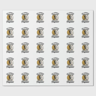 Baseball Papaw Favorite Players Vintage Shirt Desi Wrapping Paper
