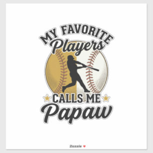 Baseball Papaw Favourite Players Vintage Shirt Des