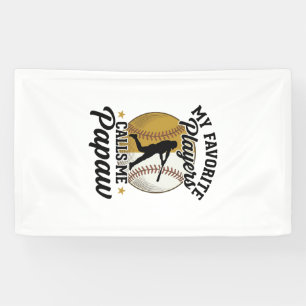 Baseball Papaw Favourite Players Vintage Shirt Des Banner