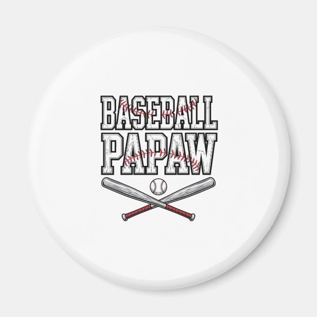 Baseball Papaw Vintage Engraving Design_1 Magnet (Front)