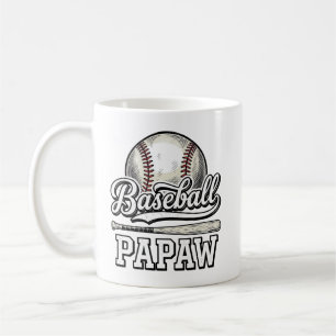 Baseball Papaw Vintage Engraving Shirt Design_1 Coffee Mug