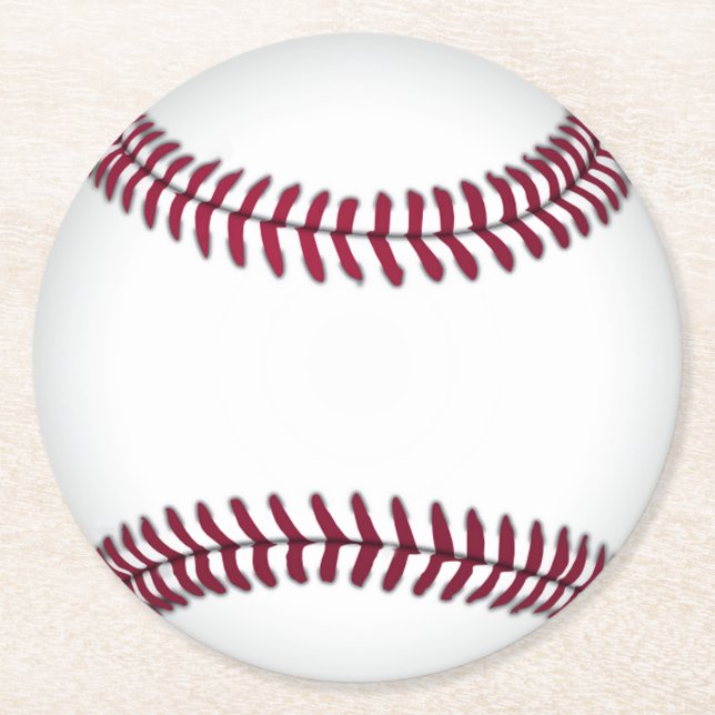 Baseball Paper Coasters (Front)