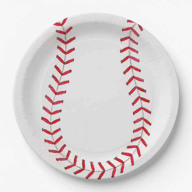 Baseball Paper Plate (Front)