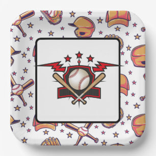 Baseball  paper plate