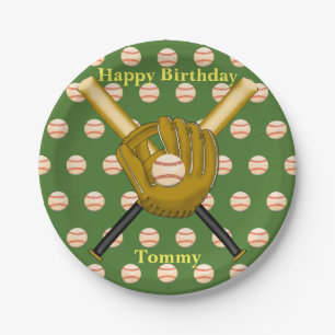 Baseball Paper Plates