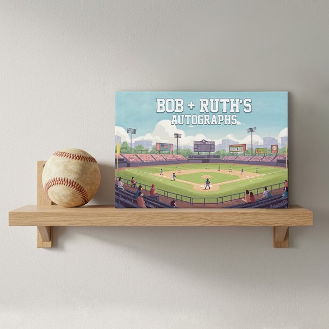 Baseball Park Foil Autograph Book (Creator Uploaded)