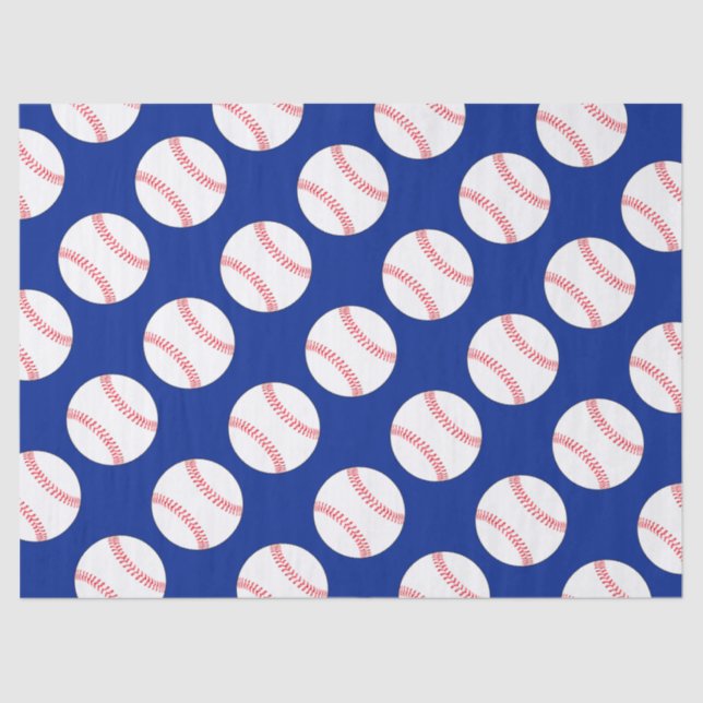 Baseball Party Custom Colour Sports Tissue Paper (Front)