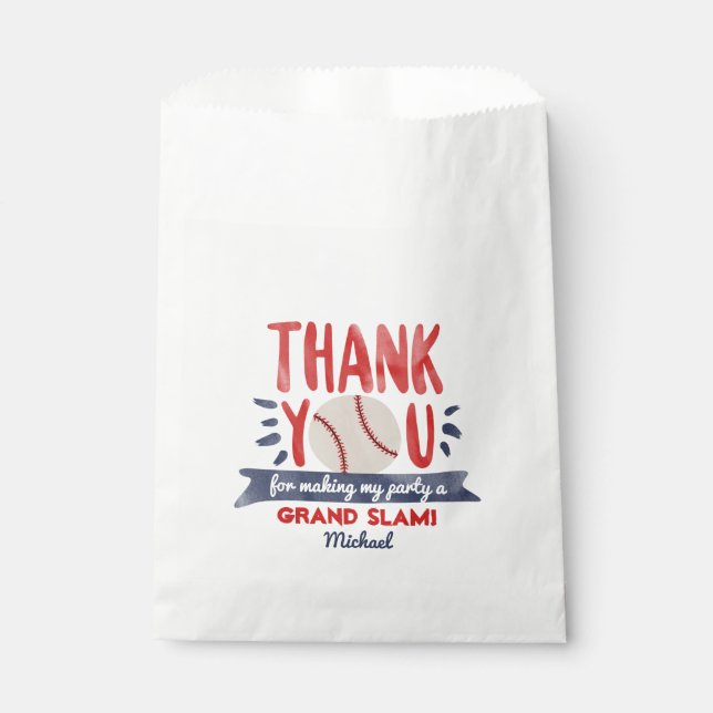 Baseball Party Favour Bags (Front)