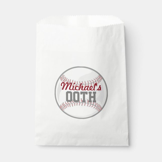 Baseball Party Favour Bags (Front)