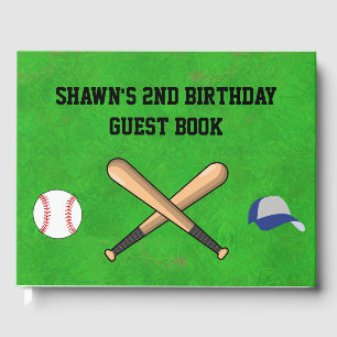 Baseball Party Guest Book