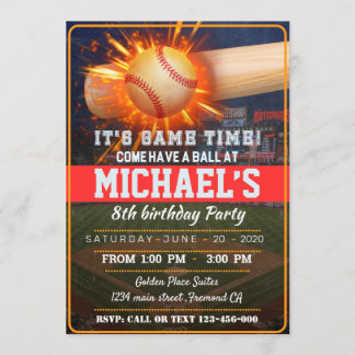 Baseball Party Invitation