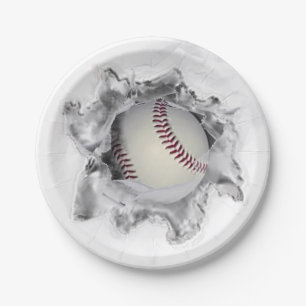 Baseball Party Paper Plate