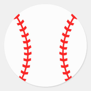 Baseball Party Sticker, Birthday Sticker