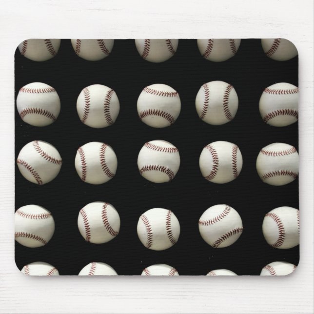 Baseball Pattern Mouse Mat (Front)